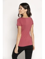Blúzka Carla s krátkym rukávom Antique pink - Babell