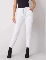 Dámske pletené chino nohavice biele (3589.07X)