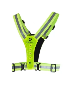 Reflexná vesta Rogelli LED fluor