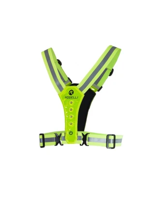 Reflexná vesta Rogelli LED fluor