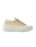 Lee Cooper dámske športové topánky beige platform lace-up women's