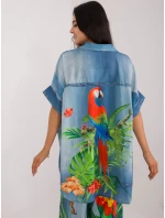 Košeľa DHJ KS 19007.32 modrá