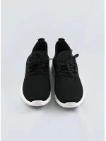 Ľahké čierne dámske nazúvacie tenisky adidasky (YM-147)