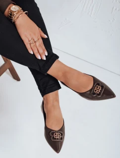 FashionStreet hnedé dámske baleríny ZY1061