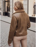 Dámska semišová bunda SOFTSTILL s ťavou ovčou kožou FashionStreet TY4747z Dámska semišová bunda SOFTSTILL s ťavou ovčou kožou FashionStreet TY4747z