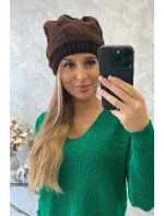 Dámska čiapka Klarysa K393 hnedá