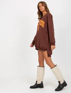 Mikina VI BL 3102.01P hnedo-oranžová