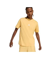 Pánske tričko adidas Essentials Small Logo Single Jersey, žlté, KT0561 Pánske tričko adidas Essentials Small Logo Single Jersey, žlté, KT0561