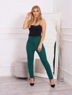 Tmavozelené nohavice na mieru
