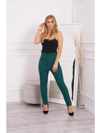 Tmavozelené nohavice na mieru