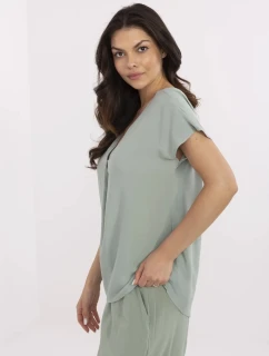 Blúzka D73761M11171B pistáciová