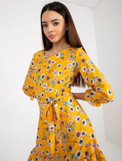 Šaty LK SK 507601.32P tmavo žlté