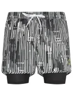 Pánske kraťasy KM0KM00244-021 čiernobiela - Calvin Klein