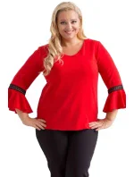 Dámska blúzka Judyta Tmavo červená - Karko