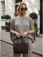 Dámska viskózová súprava so širokými nohavicami, béžová, FashionStreet AY1202 Dámska viskózová súprava so širokými nohavicami, béžová, FashionStreet AY1202