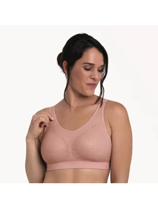 Pooperačná braletka Essential Lace s penovou výstužou 4700X rosewood - Anita Care