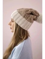 Paris fleecová čiapka K212 tmavo béžová + béžová Paris fleecová čiapka K212 tmavo béžová + béžová