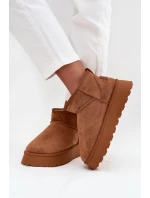 Śniegowce Damskie Na Platformie Camel Celyra