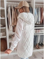 Dámska prechodná prešívaná vesta GLITTI biela FashionStreet TY4805