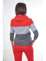 Farebná pruhovaná sada červená+sivá Farebná pruhovaná sada červená+sivá