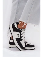 Sneakersy Damskie Big Star RR274A240 HI-POLY SYSTEM Biało-Czarne