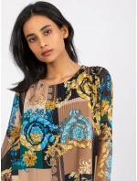 Blúzka DHJ BZ 8643 3.65P čierna a béžová