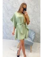 Oversize netopierie šaty tmavo mätové Oversize netopierie šaty tmavo mätové