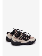 Sneakersy Dziecięce Ze Ściągaczem Beżowe Nanelita