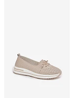 Dámske kožené poltopánky LR61-7044 beige - S.Barski Dámske kožené poltopánky LR61-7044 beige - S.Barski