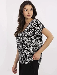 Blúzka D73771M11171B čiernobiela - Sublevel