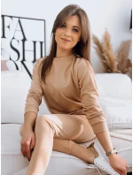 MILIAN dámska tmavobéžová tepláková súprava FashionStreet AY0817 MILIAN dámska tmavobéžová tepláková súprava FashionStreet AY0817