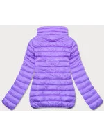 Svetlo fialová ľahká dámska prešívaná bunda (58M23037-37)