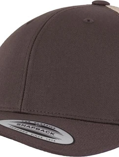 Flexfit 6606/6606T 6-panelová vintage čiapka „Trucker“ 55.6606 hnedá/khaki