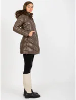 Dámska bunda NM KR H 898 79P tmavo hnedá