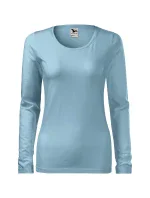Štíhle tričko pre ženy nebesky modré