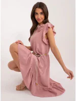 Dámske šaty DHJ SK 892..98 Powder pink - Rue Paris