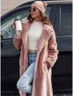 Dámsky zimný kabát GLAMFUR dlhý kožuch ružový FashionStreet TY4700