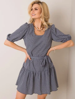 Šaty LK SK 508151.34P tmavo modrá a červená