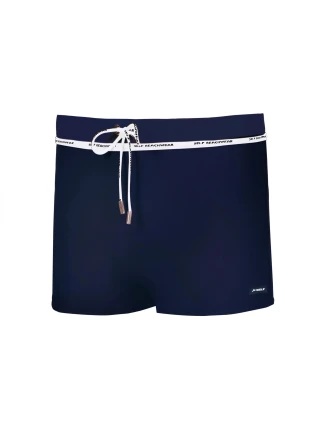 Pánske plavky L4 8 tm. modré - Self Pánske plavky L4 8 tm. modré - Self