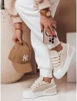 Dámske tenisky na platforme KICKON beige FashionStreet ZY0648