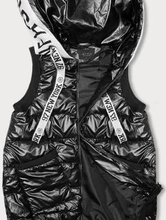 Dámske tričko bez rukávov s rebrovanými manžetami v grafitovej farbe (16M9115-105)