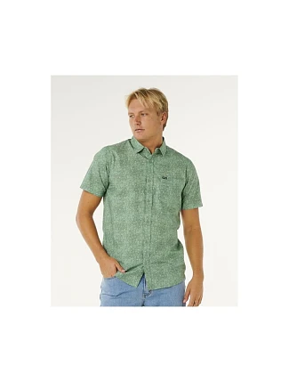 Pánska košeľa RIP CURL Hypno Micro S/S Shirt, zelená Pánska košeľa RIP CURL Hypno Micro S/S Shirt, zelená