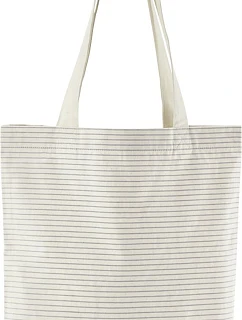 Westford Mill W 251 Nákupná taška s pruhmi z bio bavlny 50.0251 grey stripe