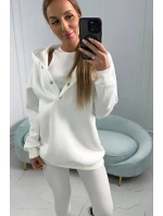 Súprava mikiny, topu a legín 3 v 1 ecru