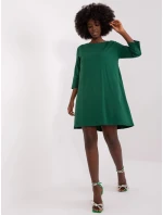 Dámske šaty RV SK 7321.70 tmavo zelené - Rue Paris