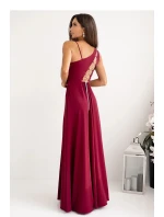 Dlhé šaty 001420 bordová - With You