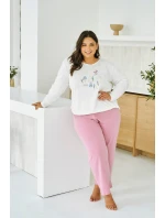 3470 DÁMSKE DLHÉ PYŽAMO MONICA 2XL-4XL