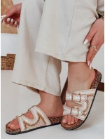 Dámske korkové žabky KORKARTA beige FashionStreet ZY0892