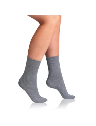 Dámske bambusové ponožky BAMBUS LADIES COMFORT SOCKS - BELLINDA - sivé