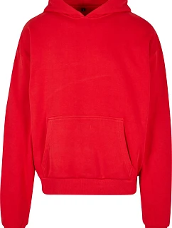 Build your Brand BY 162 Mikina s kapucňou z hrubej bavlny „Ultra Heavy“ 56.0162 city red